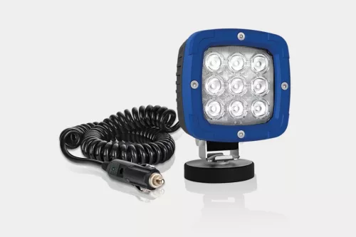 Munkalámpa 9 LED-es (mágnestalpas - alu. házzal)