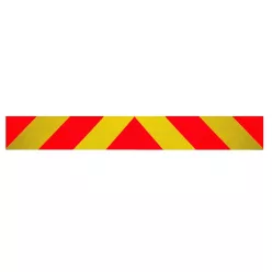Fényvisszaverő tábla csíkos 1130x130mm Matrica