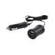 Usb szivargyújtó töltő dupla 12/24V 100cm