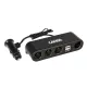 Szivargyújtó elosztó + 2usb 12/24V max 5A