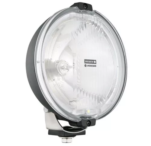 Ködfényszóró kerek+LED körh. fekete bor.