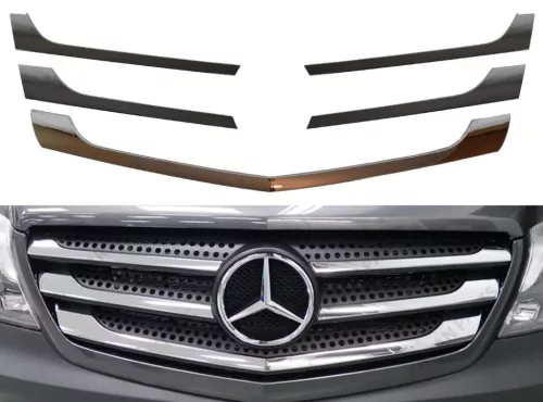 Mercedes Sprinter 2012- hűtődíszrács krómrács készlet