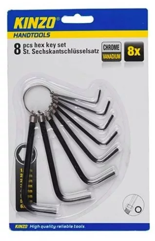 Imbuszkulcs készlet 8db