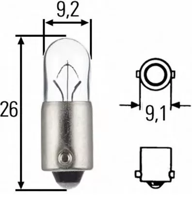 Izzó 24V T4W