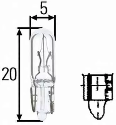 Műszerfal izzó 12V/1,2W
