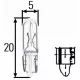 Műszerfal izzó 12V/1,2W