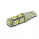 LED izzó T10 24V (9smd-sárga) 2db