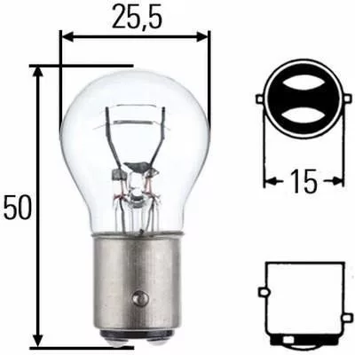 Hella 24V 21/5W izzó