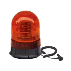 Mágnestalpas ledes sárga villogólámpa 18LED 12/24V