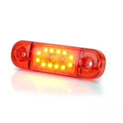 Helyzetjelző piros LED W97.3 (12 led) 12-24V