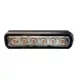 Sárga Villogólámpa modul 6 LED-es 12/24V