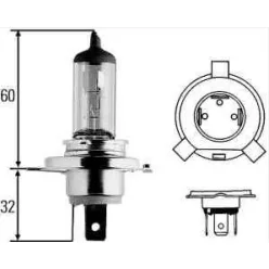 Izzó 24V H4 100 watt u.gy