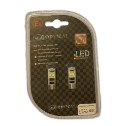 LED izzó T10 canbus, 8 LED 12V fehér 1pár