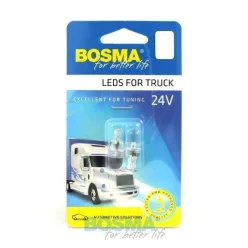 Izzó 24V 5W T10 1 LED fehér
