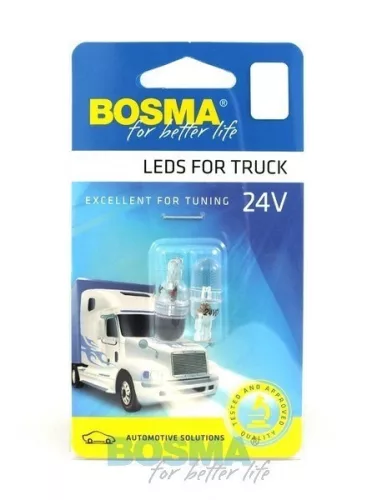 Izzó 24V 5W T10 1 LED fehér