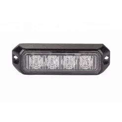 Sárga Villogólámpa modul 4 LED-es 12/24V