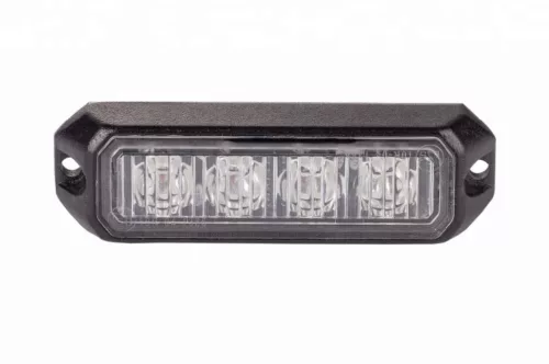 Sárga Villogólámpa modul 4 LED-es 12/24V