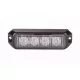 Sárga Villogólámpa modul 4 LED-es 12/24V