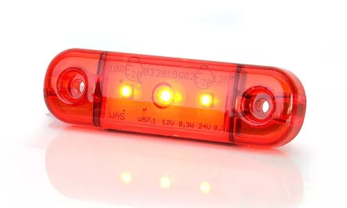 Helyzetjelző piros LED W97.1 (3 led) 12-24V