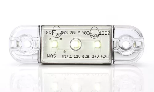 Helyzetjelző fehér LED W97.1 (3 led) 12-24V