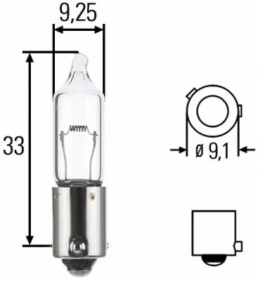 Hella 21W 24V izzó