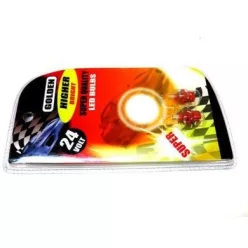 LED izzó 24V/ 1,2W műszerfal B8,5D 2db piros