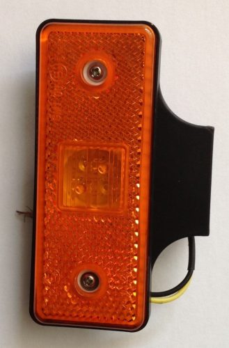 Szélességjelző sárga LED (tartóval)