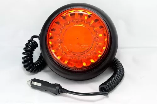 sárga villogólámpa LED-es 12-55V mágneses (7,8m kábellel)