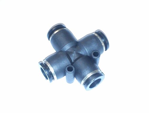 Levegőcsatlakozó műanyag 4-es elágazású 10mm