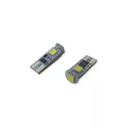 LED CANBUS izzó T10 12/24V (3smd-W2,1x9,5d-fehér) 2db
