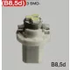 LED izzó B8,5d 12/24V (3smd-fehér) 2db