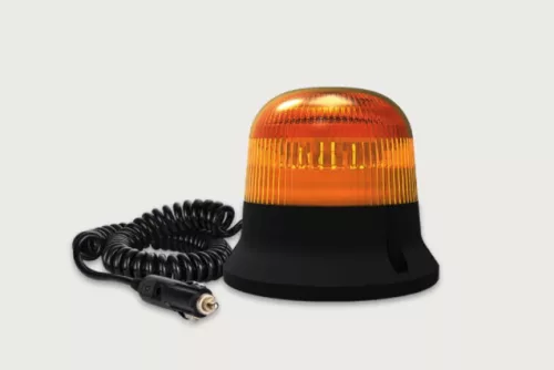 Mágneses sárga villogólámpa LED 12-55V (3m kábellel)