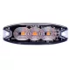 Sárga Villogólámpa modul 3 LED-es 12/24V