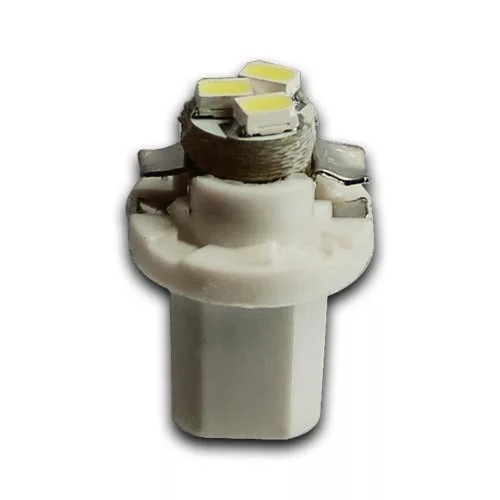 LED izzó B8,5d 12/24V (3smd-sárga) 2db