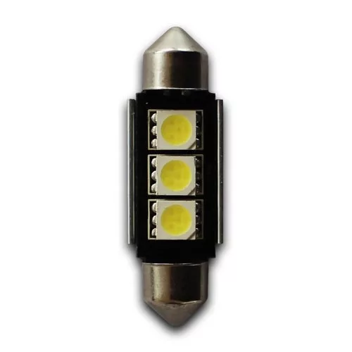 LED CANBUS szofita izzó 24V (3smd-sárga-36mm) 2db