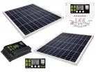 NAPELEMES AKKUTÖLTŐSZETT 12/24V-OS TÖLTÉSVEZÉRLŐVEL 120W