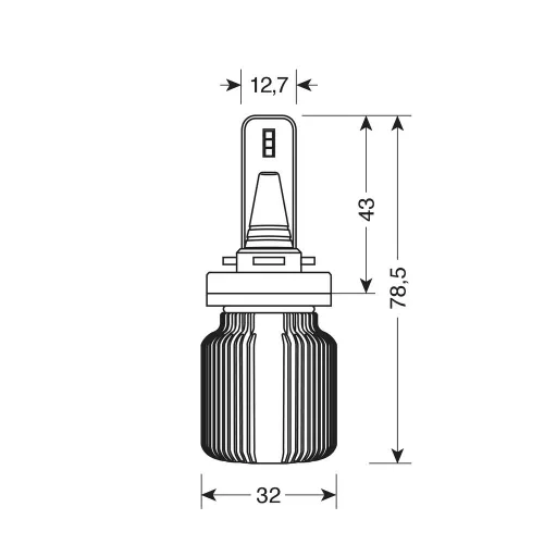 HALO LED-es H8/H11/H16 izzó szett (10-30V 20W)