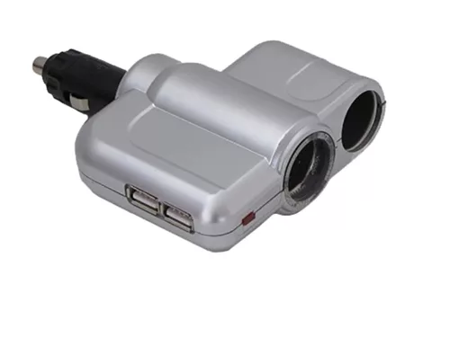 SZIVARGYÚJTÓ ELOSZTÓ 24V MAX5Amp FLEXIBILIS 2USB, 1NORMÁL, 1CIGARETTAGYÚJTÓ