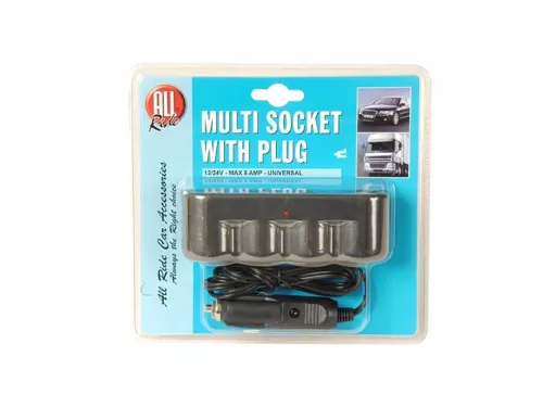 SZIVARGYÚJTÓ ELOSZTÓ 4-ES 12/24V MAX5Amp