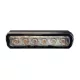 Sárga villogólámpa ledes stroboszkópos 12/24V 6LED