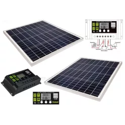   NAPELEMES AKKUTÖLTŐSZETT 12/24V-OS TÖLTÉSVEZÉRLŐVEL 240W