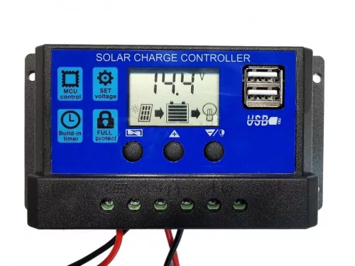 NAPELEMES AKKUTÖLTŐSZETT 12/24V-OS TÖLTÉSVEZÉRLŐVEL 240W
