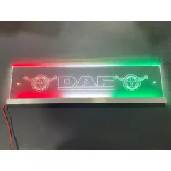 LED TÁBLA DAF GRAVÍROZOTT 49X12 CM 12V