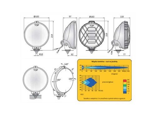 TÁVFÉNYSZÓRÓ NAGY HALVÁNYKÉK ÜVEGGEL