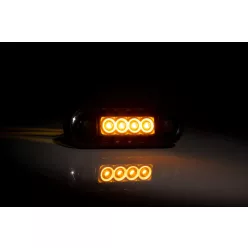 Sárga helyzetjelző 4 LED (füst színű)