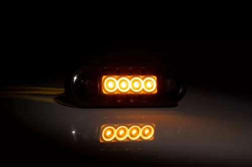 Sárga helyzetjelző 4 LED (füst színű)