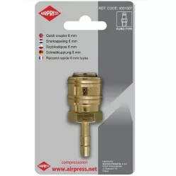 Pneumatikus gyorscsatlakozó tömlővéggel 6mm
