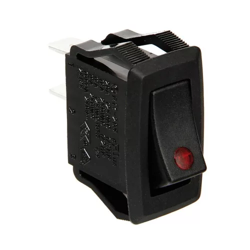 2 állású kapcsoló 12/24V 10A (piros)