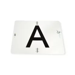 Fényvisszaverő tábla "A" kinyitható