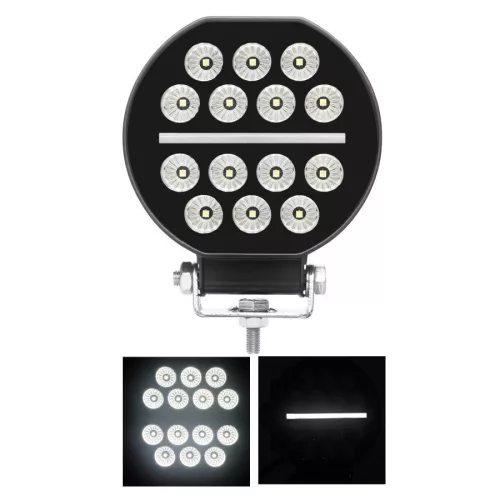 Ledes kerek munakámpa 14LED 12/24V